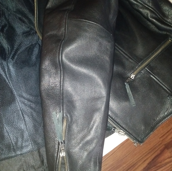 Women's motorcycle leather jacket - Picture 9 of 12